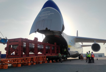 Airfreight of tail shaft for repair.jpg