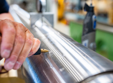 welding on propeller blades