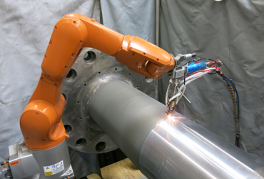 Laser cladding of Paglia Orba propeller shaft