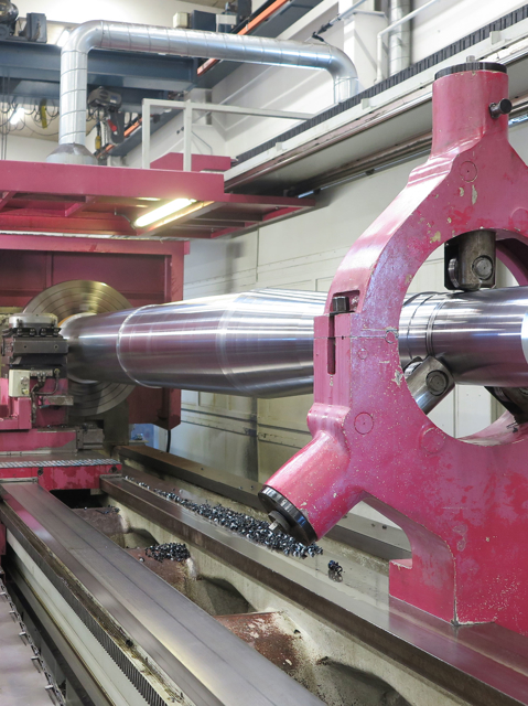 Manufacturing new rudder stock on Jens Munksvej 