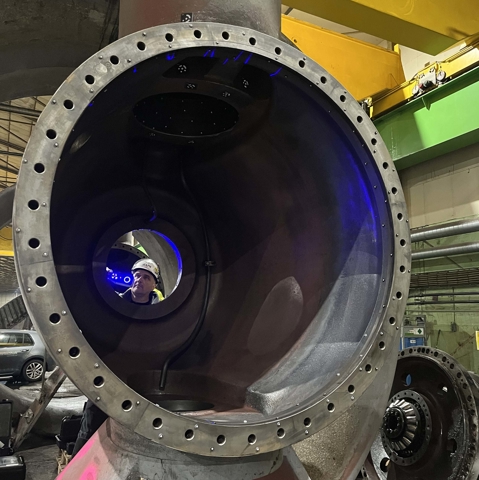 3D scanning of three azimuth thrusters