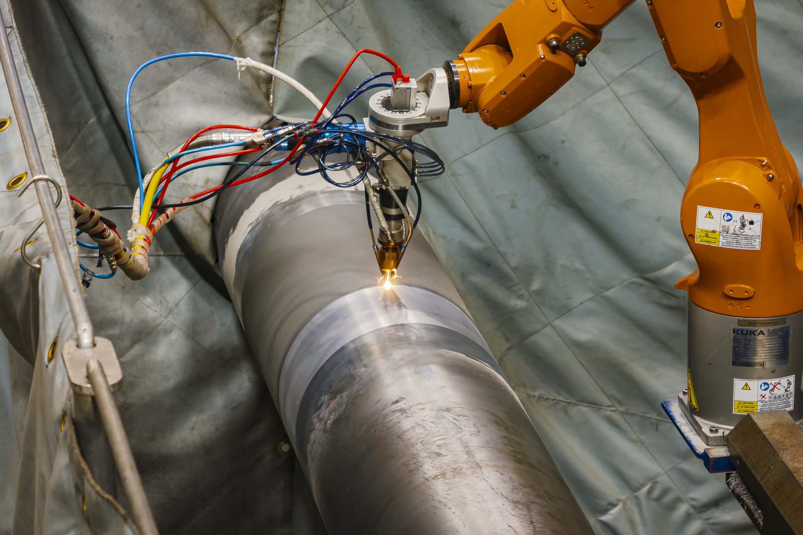 laser cladding reparation af propeller aksel