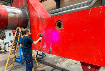 3d scanning of AFH arm offshore vessel repair