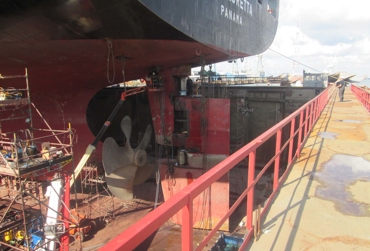 Working on Rudder equipment.jpg