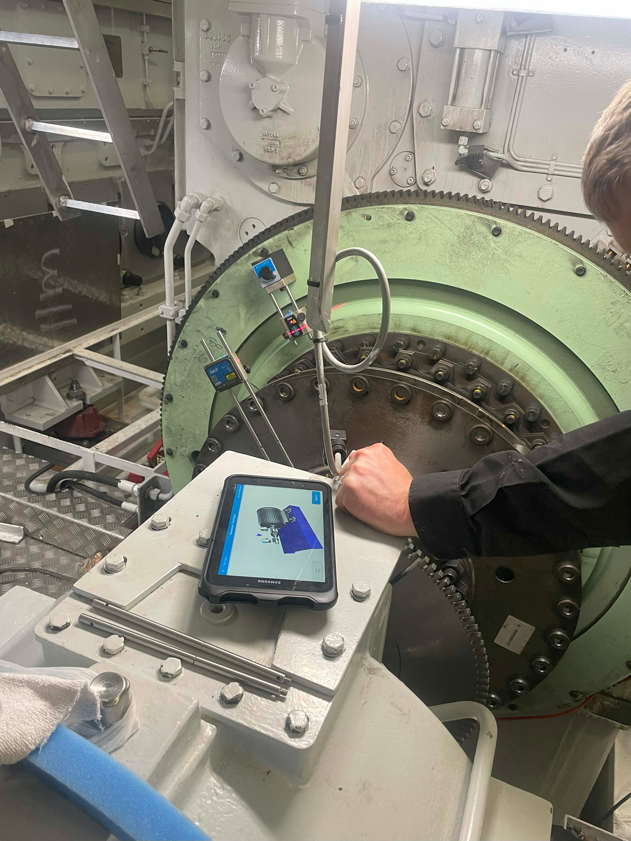 Alignement of a gearbox