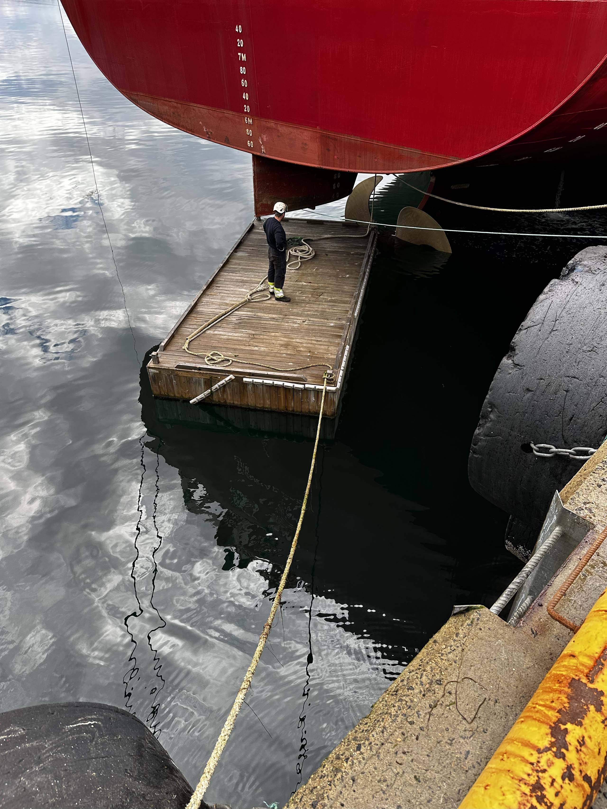 Technical supervision on rudder equipment