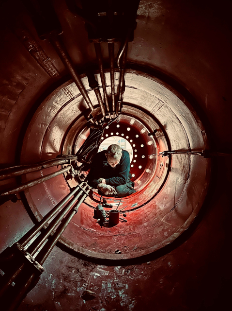 Reparation af cylinder fra Skandi Vega