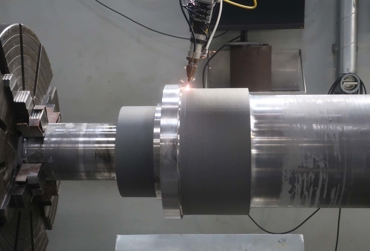 Laser cladding on thruster shaft bearing.jpg