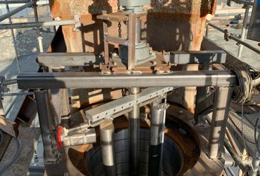 insitu machining rudder cone