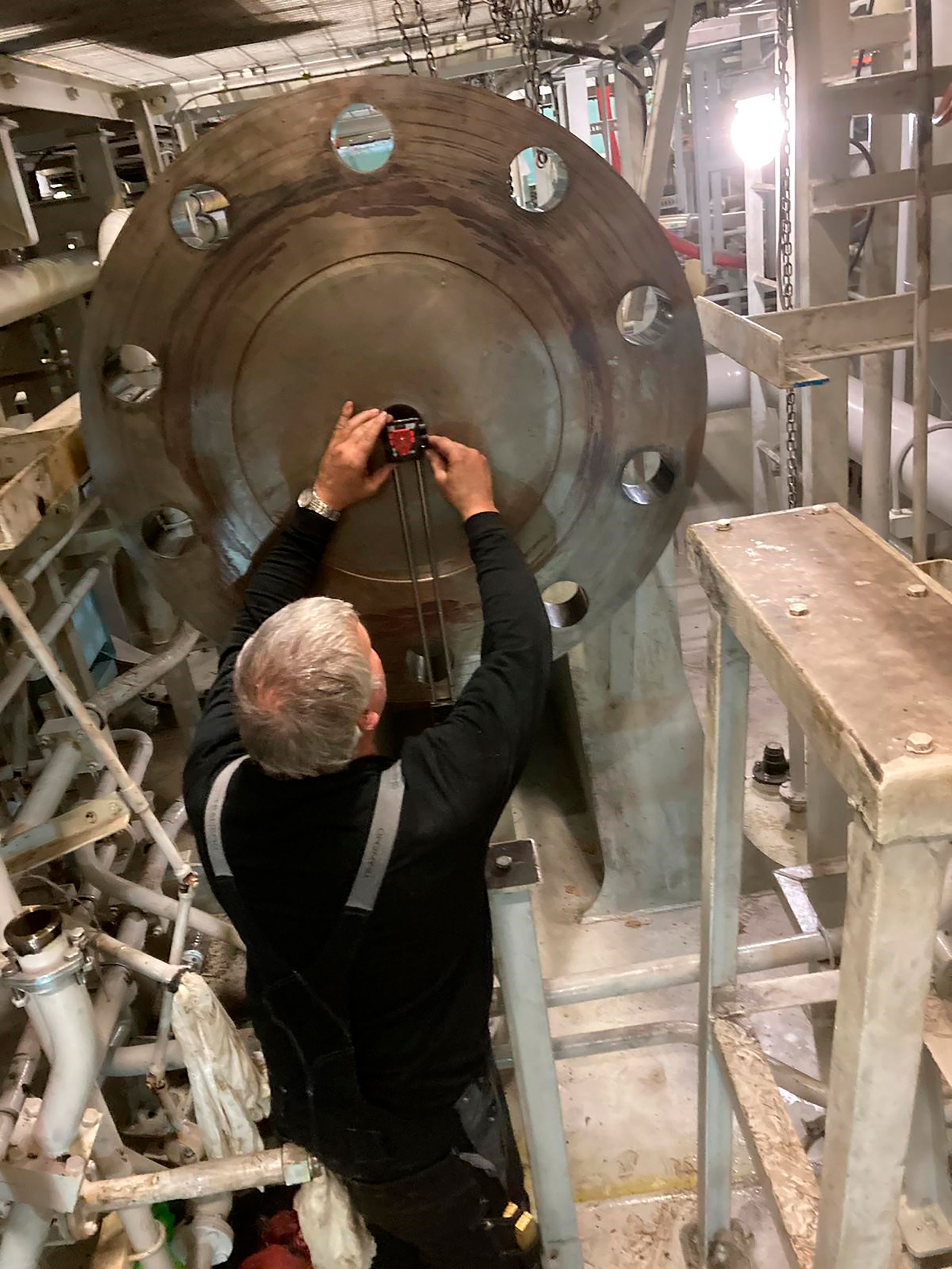 measurement being set up